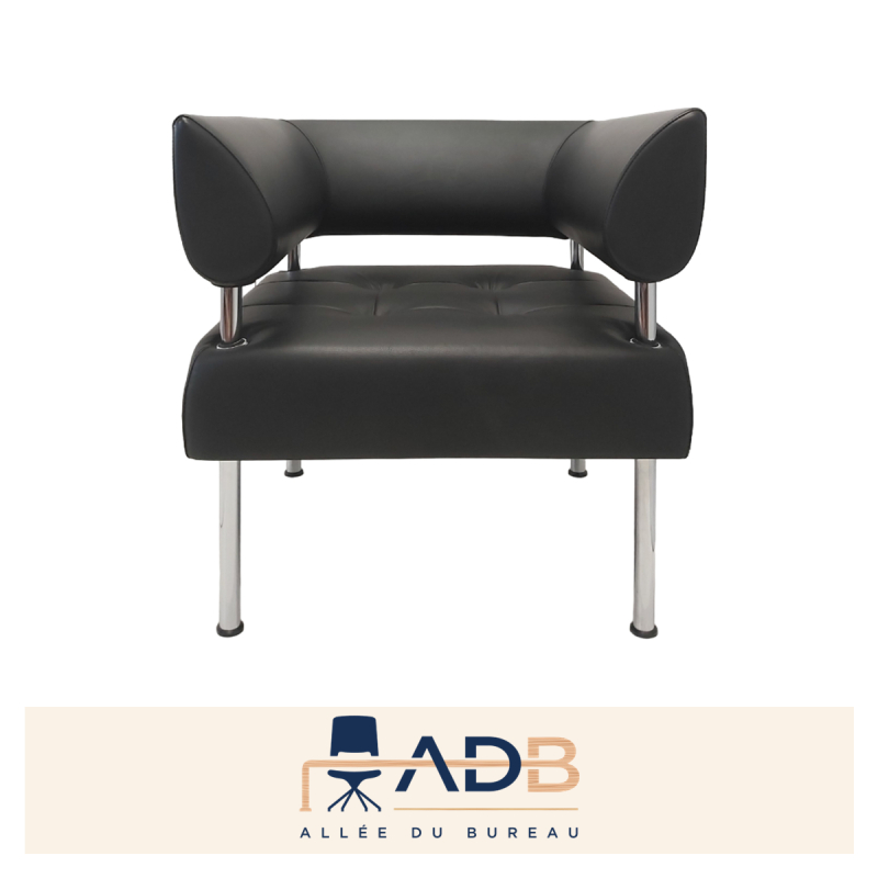 FAUTEUIL EN CUIR "SITLAND"