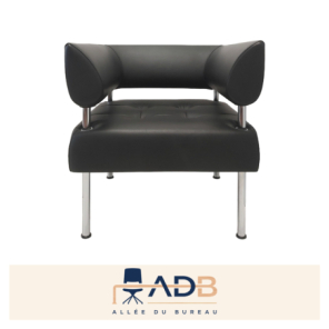 FAUTEUIL EN CUIR 'SITLAND'